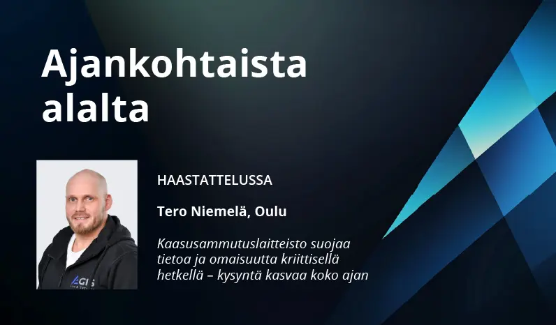 Kaasusammutusjärjestelmä suojaa tietoa ja omaisuutta kriittisellä hetkellä