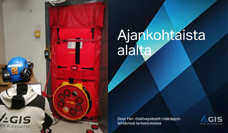 Door Fan -testi antaa tarkan tuloksen tilatiiveydestä