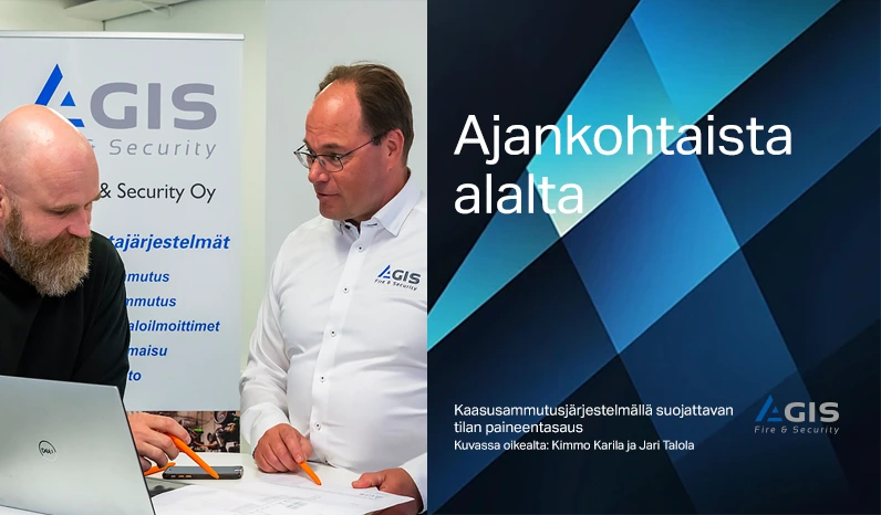 Kaasusammutusjärjestelmä: suojatun tilan paineentasaus on ammattilaisen työtä suunnittelusta tuotevalintoihin