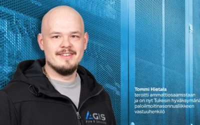 Tommi Hietala teroitti ammattiosaamistaan paloilmoitintutkinnolla